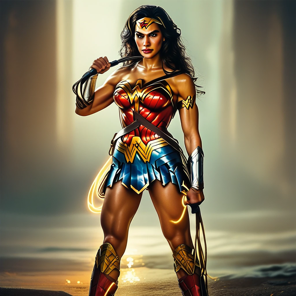 core_9, score_8_up, score_7_up, wonder woman holding her gold whip