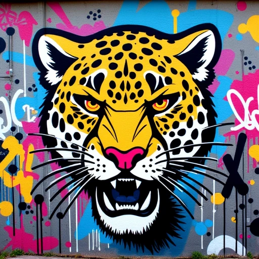 graffiti, jaguar  Flux