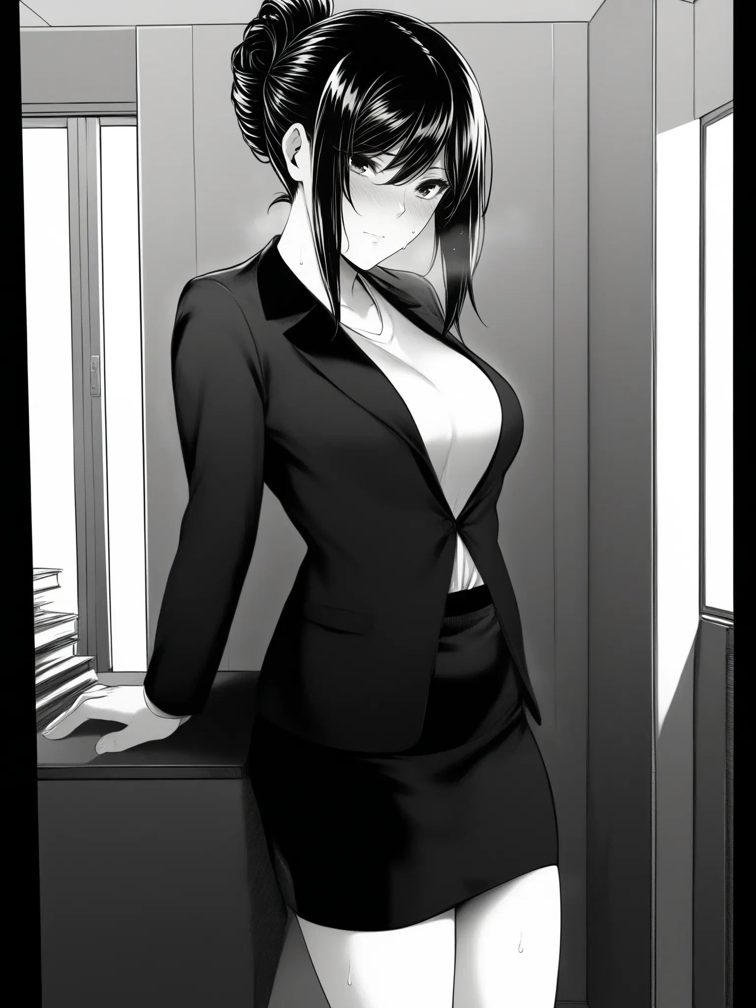 [IV VA SHIN (Mikuni Mizuki)] Shokuba no Senpai Doujin Artstyle PonyXL v1.0