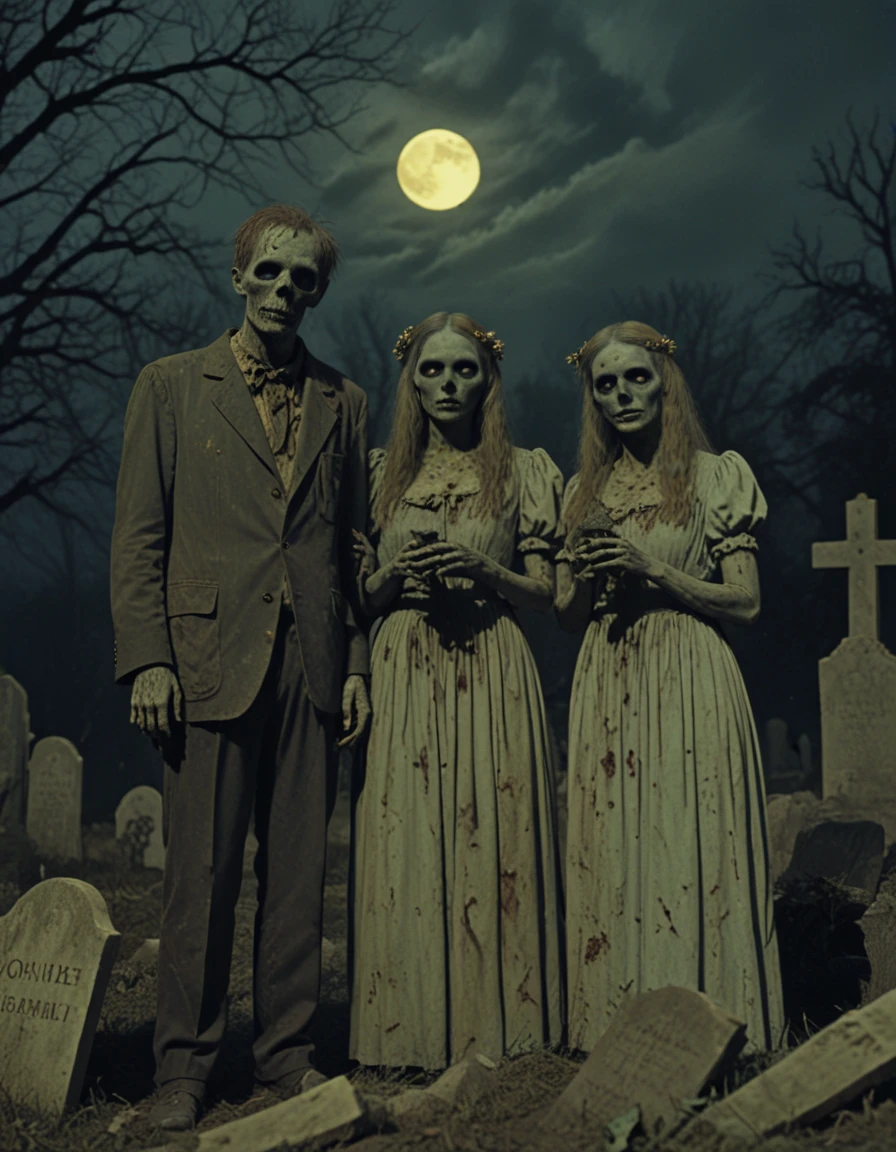 novuschroma zombie couple in a moonlit graveyard  <lora:116_novuschroma_1:1>, <lora:sdxl_lightning_8step_lora:1>