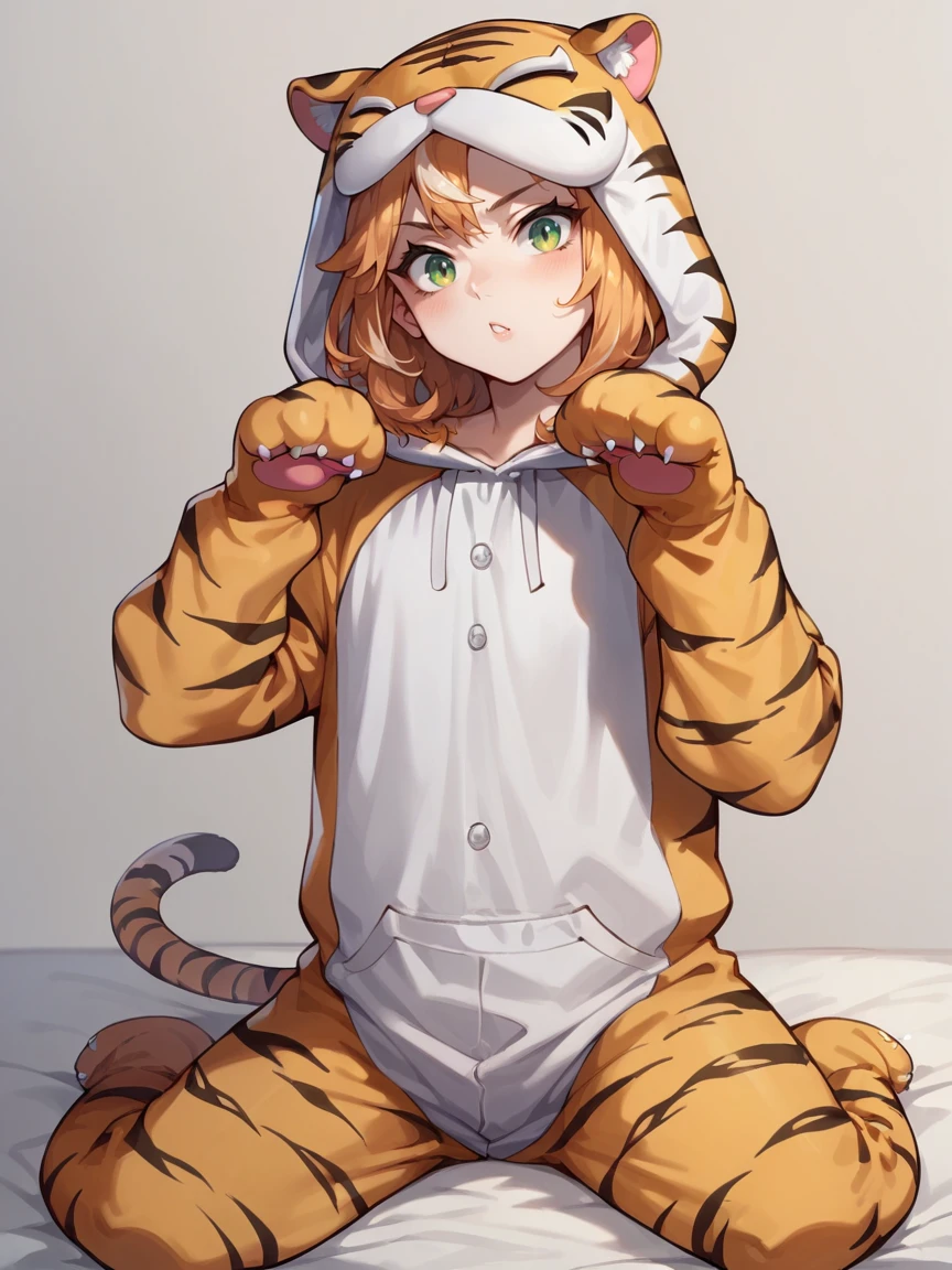 score_9, score_8_up, score_7_up, score_6_up, score_5_up,  <lora:KittyonesieXLP2:0.7> kitty onesie, animal costume, hood, tail, solo, 1girl, tiger print, cat costume,