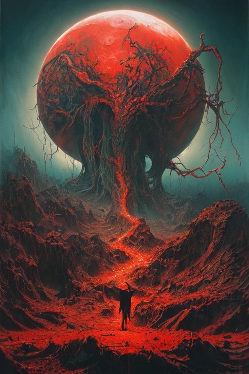 methurlant, mountain, blood moon,bat, (intricate, atmospheric, surreal, gritty, cinematic, stylized, contrast, comic, eerie, stylized, cybernetic, futuristic, dystopian), Dawn, Art Deco, (Secondary colors:1.1), (Perspective:1.1), (bat:1.1), (moon:1.2) , ultra detailed, intricate, oil on canvas, dry brush, (surrealism:1.1), (disturbing:1.1), Cthulhu, lovecraft cthulhu, lovecraftian style, cult of cthulhu, gradient color, jungle, antichrist cross, Cross of Saint Peter, dynamic pose, sharp glowing eyes, green eyes, flams on eyes, flame eye, neon green eyes, (digital illustration, Duy Huynh ), Jackson Pollock (masterpiece, best quality, beautiful and aesthetic:1.2), cinematic, masterpiece, best quality, detailed, highest quality, ultra detailed, highres, cinematic light, splendid and colorful, out of focus, RAW photograph, art portrait, high contrast, colorful, highest details, neon color, red bloody veins growing and intertwining out of the darkness, oozing thick red blood, veins growing and pumping blood, vascular networks growing, connecting, explanding, red veins everywhere, zdzislaw beksinski, a mind flayer, (Muted colors:1.1), (Repetition:1.1), (Cross-hatching:1.1), (Infrared:1.2), yellow rust, Hypercube ultra detailed, intricate, oil on canvas, ((dry brush, ultra sharp)), (surrealism:1.1), (disturbing:1.1), beksinski style painting
