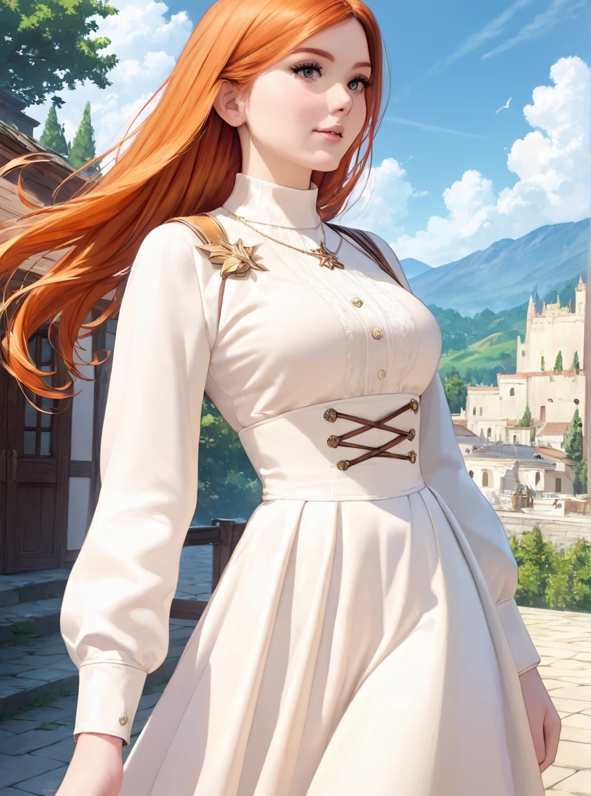 safe_pos, masterpiece, best quality, highly detailed, high-resolution, score_9, score_8_up, score_7_up,  feeh, redhead_girl, 1girl, detailed face, detailed eyes, long hair, fully clothed, upper waist view, action scene, movement,  <lora:feeh-v1.0:1>