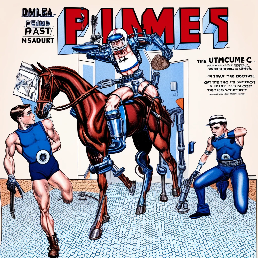 Vintage Sci-fi comic cover V1