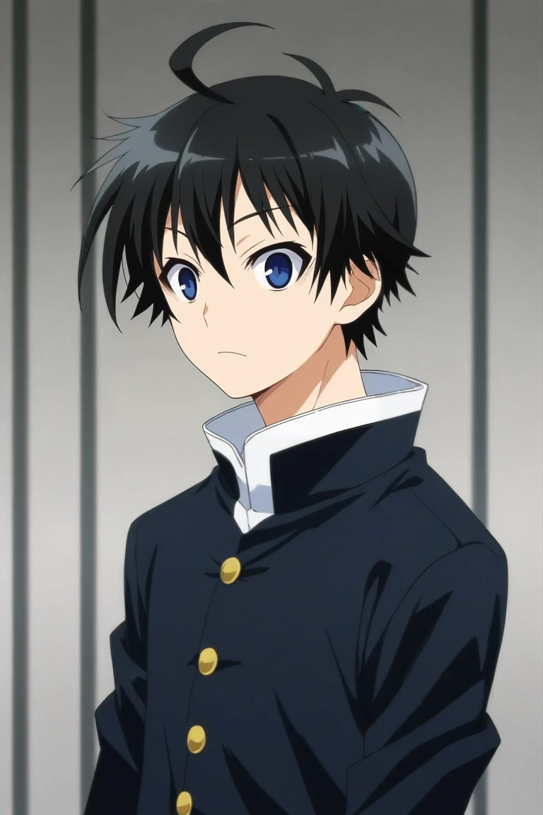 score_9, score_8_up, score_7_up, source_anime, rating_safe, , anime screencap, , official style, , depth of field, 1boy, solo, male focus, <lora:misogi_kumagawa_pony:0.8>, misogi_kumagawa, black hair, blue eyes, short hair, ahoge, , , <lora:sdxl_lightning_8step_lora:1>