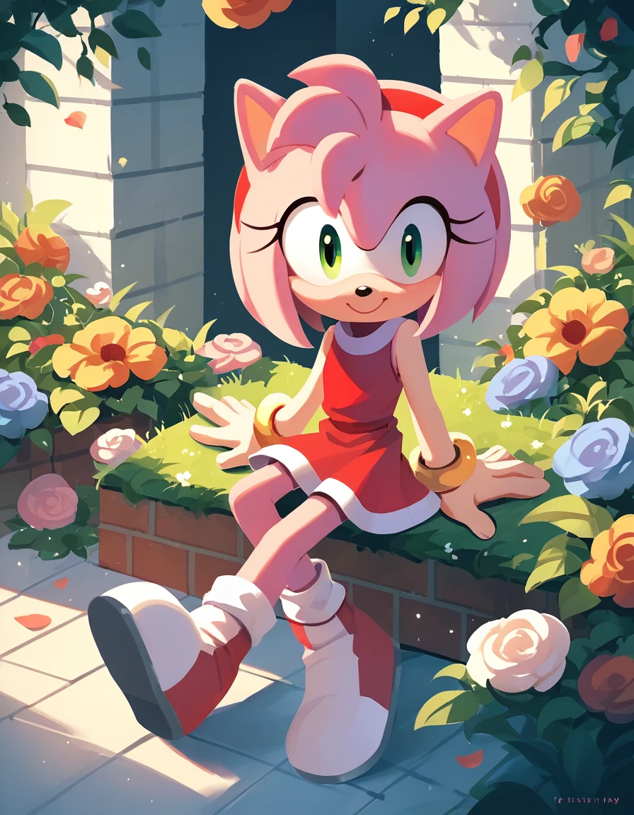Amy Rose, score_9, score_8_up, score_7_up, score_6_up, score_5_up, score_4_up,