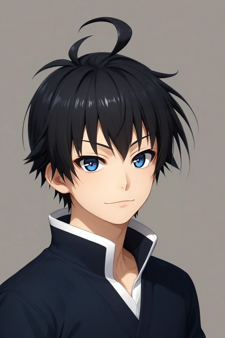 score_9, score_8_up, score_7_up, , rating_safe, , (3d:0.4), looking at viewer, , 1boy, solo, male focus, <lora:misogi_kumagawa_pony:0.78>, misogi_kumagawa, black hair, blue eyes, short hair, ahoge, , , <lora:sdxl_lightning_8step_lora:1>