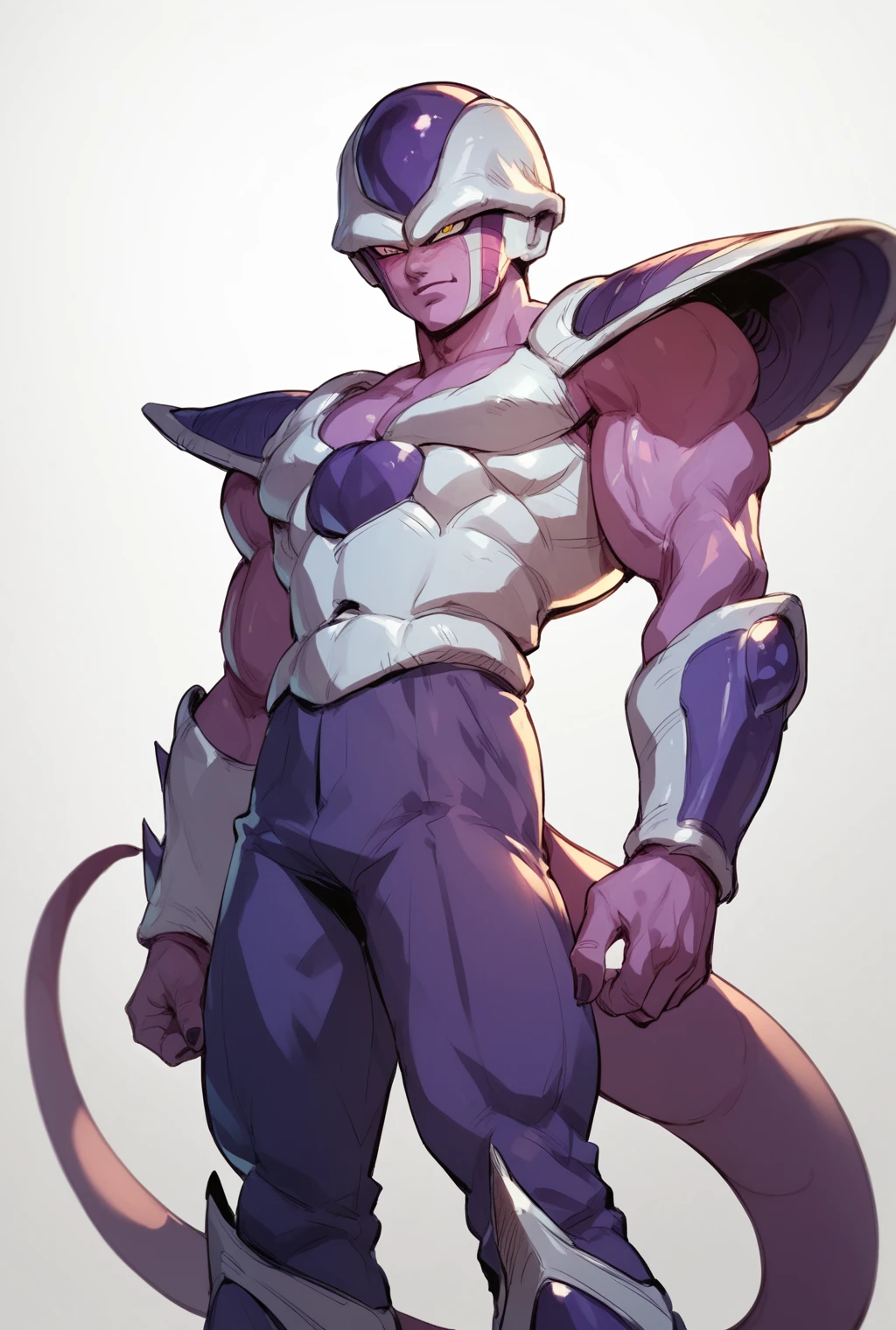 <lora:Friezas_Race_Dragon_Ball_Z_Frost_demon_Frieza_Clan:1> frost demon,, score_9, score_8_up, score_7_up, masterpiece, high quality, 8K, <lora:detailed_notrigger:1>