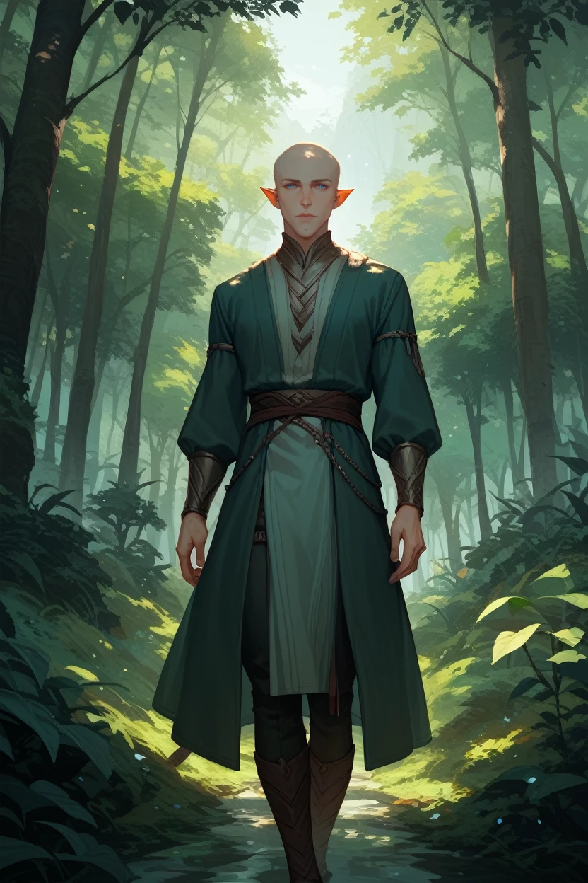 score_9, score_8_up, score_7_up,
<lora:DAISolas:0.8>
DAISolas, 1boy, bald, blue eyes, pointy ears, looking at viewer, standing amidst towering redwood trees in a lush forest