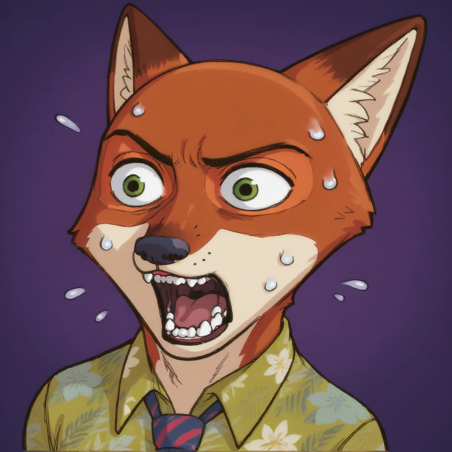 Score_9, score_8_up, score_7_up, score_6_up, score_5_up, score_4_up, source_anime, pov, furry, anthro, fox, nick wilde, panther, male, 1man, penis, licking tip, tongue out, felatio, vibrant, colourful, hypnosis, bright glowing eyes, mind control, happy expression, excessive cum, cum in mouth, cum on face