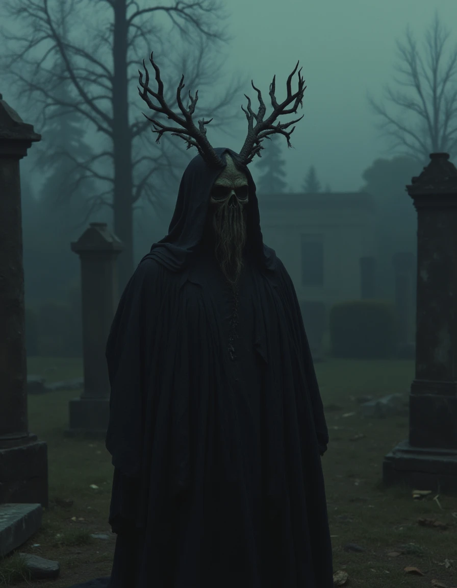 novuschroma sorcerer in a cemetery