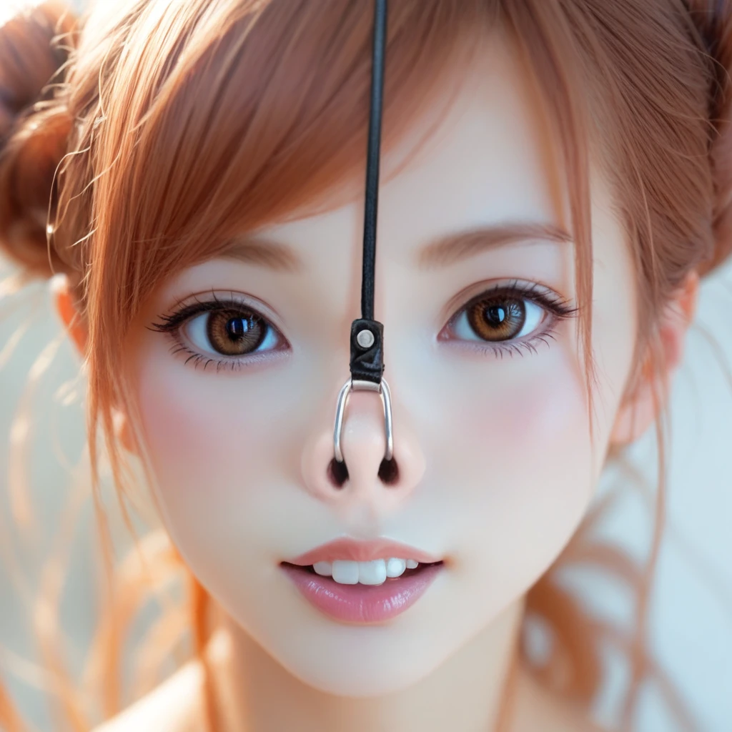 score_9, score_8_up, score_7_up, score_6_up, score_5_up, score_4_up,BREAK,japanese girl,wide shot,upper body  <lora:PONY_Realistic_nose_hook_v1-000009:0.8>nosehook,teeth,looking viewer,