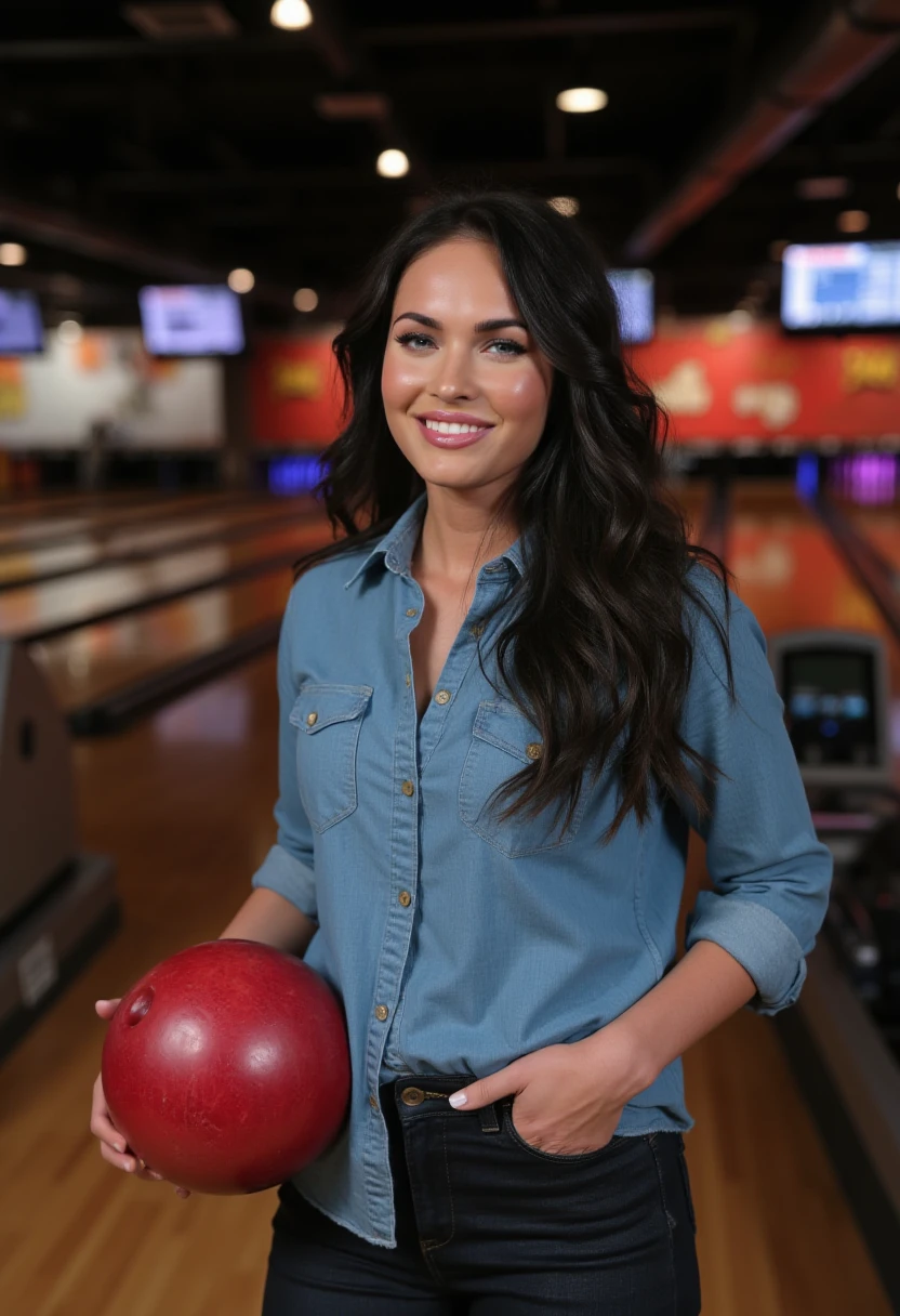 Bowling ball surface, bowling alley floor 