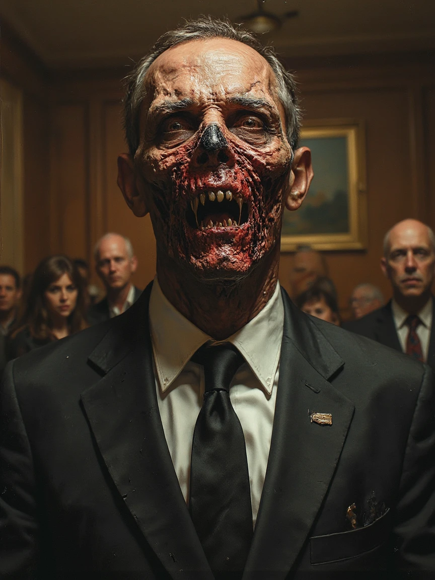 Brain Eater. Zombie barrack obama presidential portrait