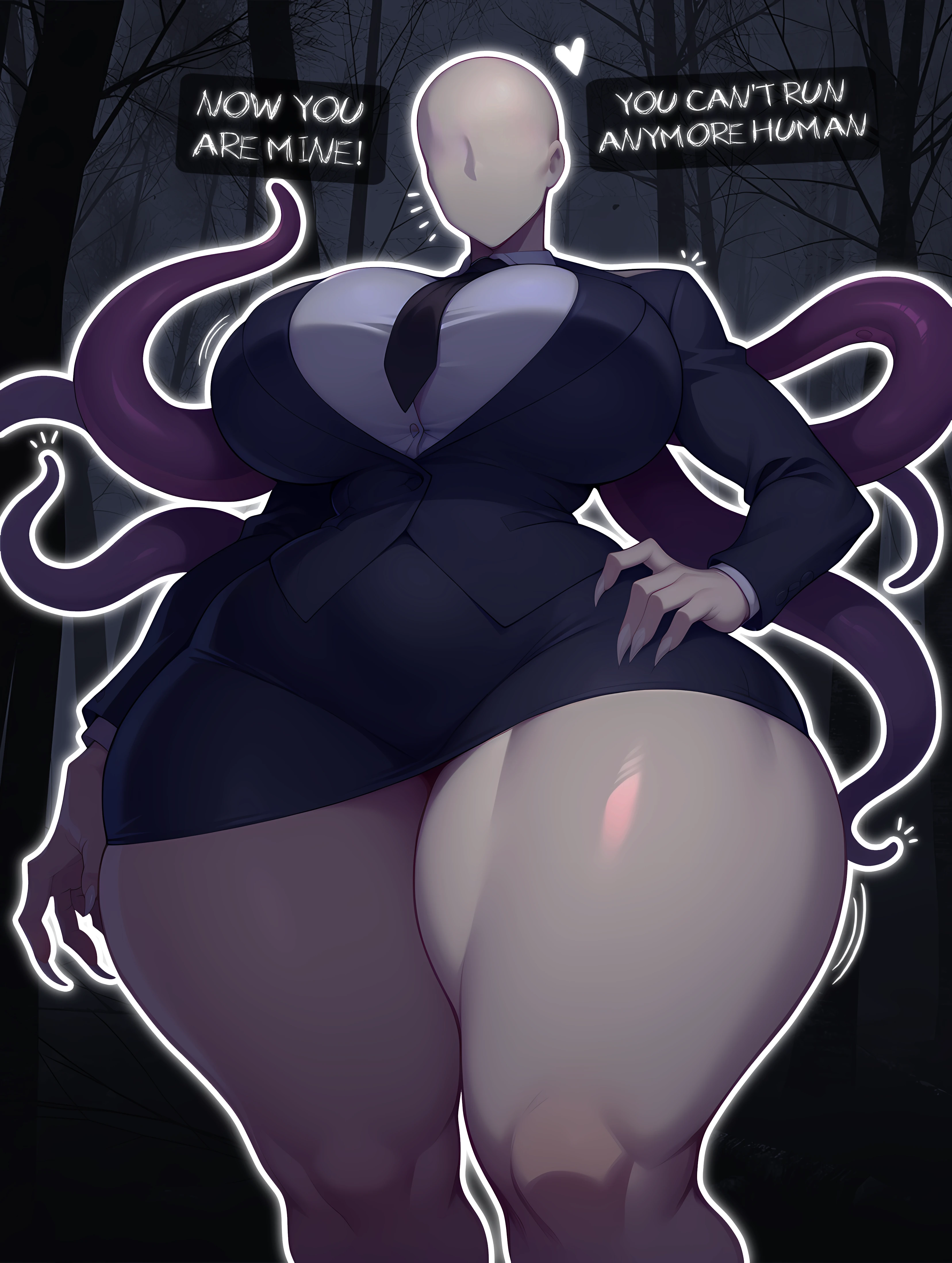 Slenderwoman SDXL LoRA | Creepypasta [Pony Diffusion] v1.0