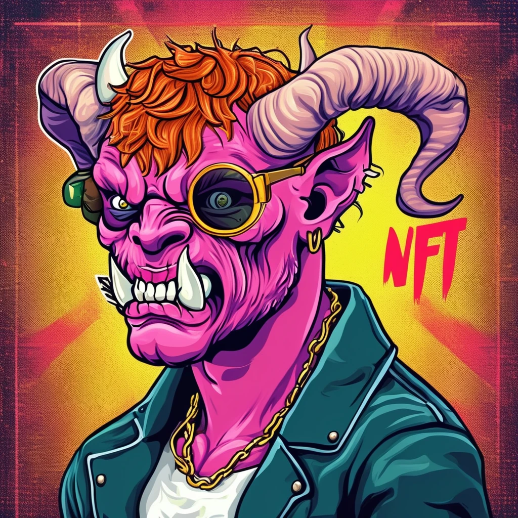 NFT POP ART demon