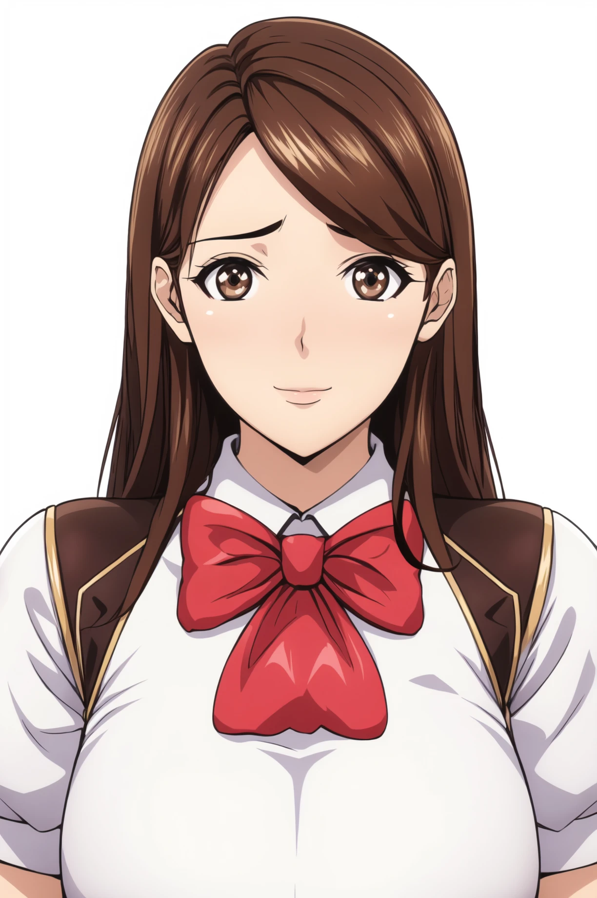 Simple Background,(White_Background:1.1),
dynamic pose,standing at attention,
band uniform, short sleeves, puffy sleeves,magical girl, elbow gloves, red bowtie,Red Skirt, idol clothes,
<lora:Airi_Yamamoto_backStreet-KK77-V1:0.7>, Airi_Yamamoto_backStreet,
brown eyes, brown hair,bangs,long hair,
<lora:more_details:0.1>,<lora:NovelAI_YesMix5_KKStyle-KK77-Yes5-V1:0.3>,<lora:Oda_Non_Style2-KK77-Yes5-V1:0.3>,
1 girl, 20yo,Young female,Beautiful long legs,Beautiful body,
Beautiful Nose,Beautiful character design, perfect eyes, perfect face,expressive eyes,perfect balance,
looking at viewer,(Focus on her face),closed mouth, (innocent_big_eyes:1.0),(Light_Smile:0.3),
official art,extremely detailed CG unity 8k wallpaper, perfect lighting,Colorful, Bright_Front_face_Lighting,White skin,
(masterpiece:1.0),(best_quality:1.0), ultra high res,4K,ultra-detailed,
photography, 8K, HDR, highres, absurdres:1.2, Kodak portra 400, film grain, blurry background, bokeh:1.2, lens flare, (vibrant_color:1.2),professional photograph,
(Beautiful,large_Breasts:1.4), (beautiful_face:1.5),(narrow_waist),