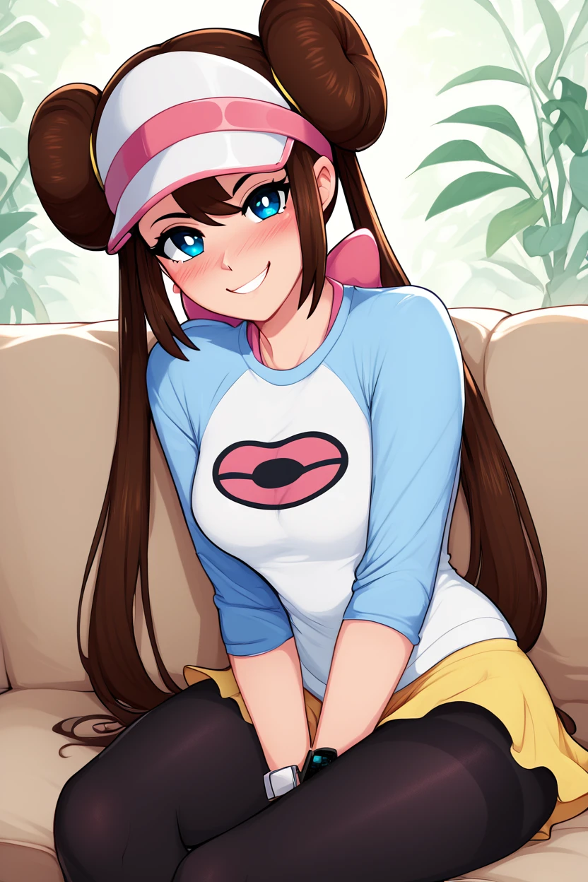 score_9, score_8_up, score_8, medium breasts, (curvy), cute, eyelashes,      ,,,  zzRosa, hair bun, blue eyes, twintails, visor cap, pantyhose, raglan sleeves, yellow shorts, shirt, pink bow, wristwatch, <lora:RosaP1:0.8> ,,, hand between legs, blush, smug, ,,, smile, looking at viewer, blush, blurry, couch, sitting, ,,,  ,,, <lora:Afrobull_PDXL_v5:0.8>, ,  ,,, BREAK,   smile, looking at viewer, cowboy shot,   embedding:zPDXL, Expressiveh, <lora:SDXLFaeTastic2400:0.5>,  <lora:Expressive_H-000001:0.4>,