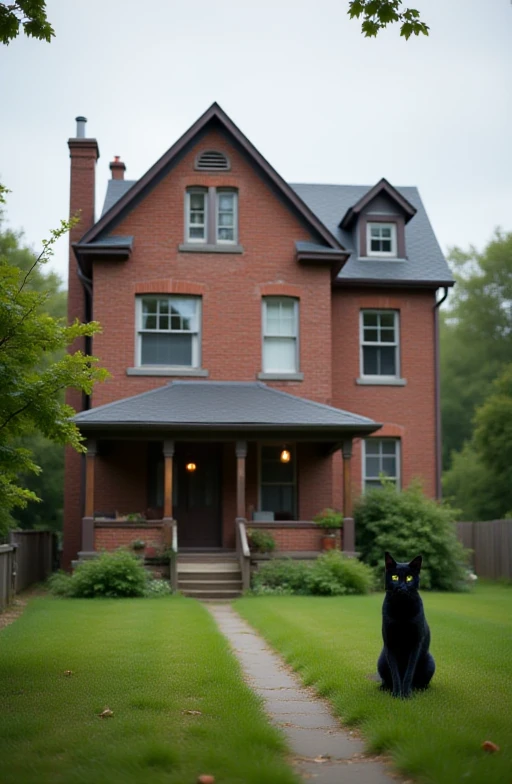 a photograph of a house