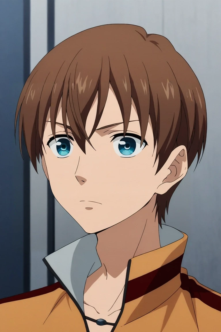 score_9, score_8_up, score_7_up, source_anime, rating_safe, , anime screencap, anime coloring, , , depth of field, 1boy, solo, male focus, <lora:kensuke_hanasaki_pony:0.96>, kensuke_hanasaki, brown hair, blue eyes, short hair, hair between eyes, , ,, <lora:sdxl_lightning_8step_lora:1>