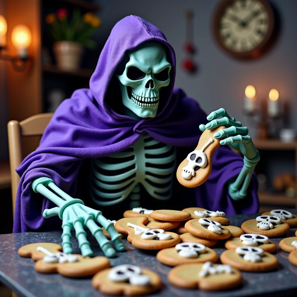 Generation Mode:

flux_txt2img

Positive Prompt:

Skeletor has skeleton cookies, a gift from the dark side

Model:

FLUX Dev (Quantized) (FLUX)

VAE:

FLUX.1-schnell_ae (FLUX)

Width:

1024

Height:

1024

Seed:

3534461711

Steps:

55

High Resolution Fix Enabled:

false

LoRA:

The_Dark_Side_has_Cookies (FLUX) - 0.75