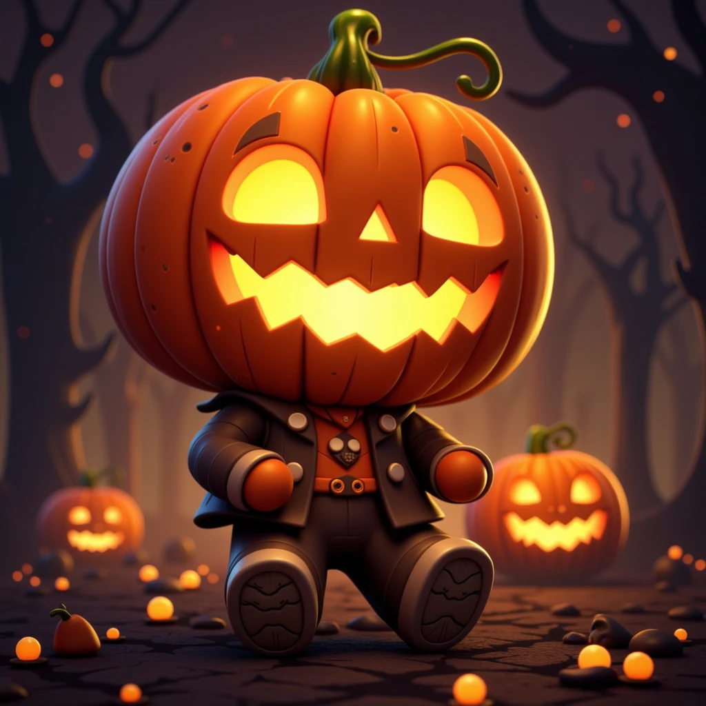 A cute little jack pumpkin head