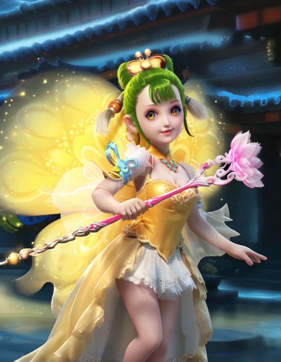 Tinker Bell phrase with stars and gold D