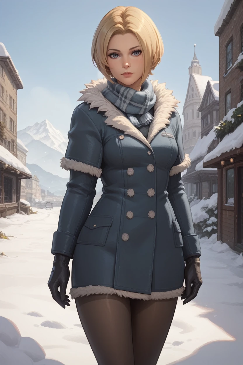 score_9, score_8_up, score_7_up,
<lora:FFBenedikta:0.8>
FFBenedikta, 1girl, blonde hair, gray eyes, short hair, looking at viewer, winter clothes, scarf, gloves, black pantyhose, snow, outdoors, city, standing, cowboy shot