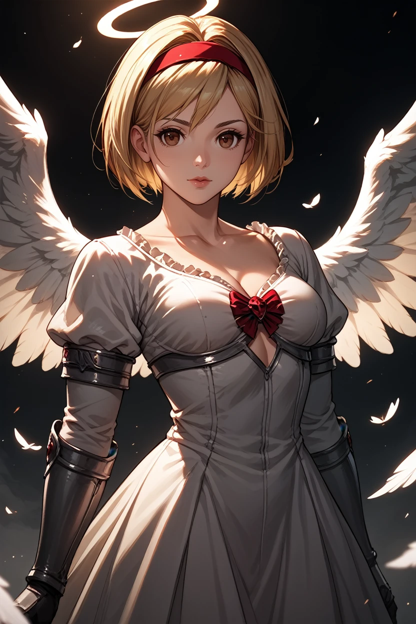 score_9, score_8_up, score_7_up,
<lora:GFGita:0.8>
GFGita, 1girl, blonde hair, brown eyes, short hair, hairband, looking at viewer, low light, dramatic lighting, darkness, wings, angel wings on back