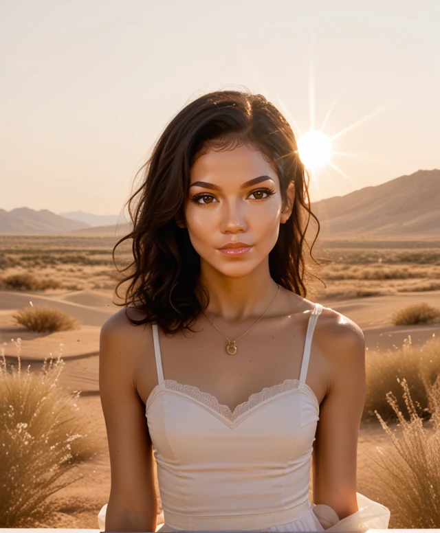 score_9, score_8_up, score_7_up, (head and shoulders photo of a subject in candid photography style, lit by golden hour sunlight) showing a dreamy expression expression, posed galloping through the field, taken in open desert landscape, inspired by the work of Walker Evans, 1girl, solo, woman, <lora:Jhene_aiko_pony:1> jhene, aiko