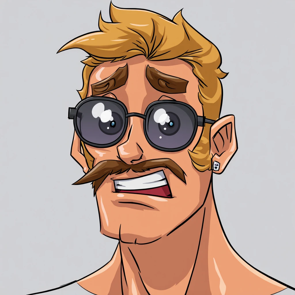 <lora:cartoon style jnc v1:0.8>
In cartoon style a cartoon man with a mustache and sunglasses