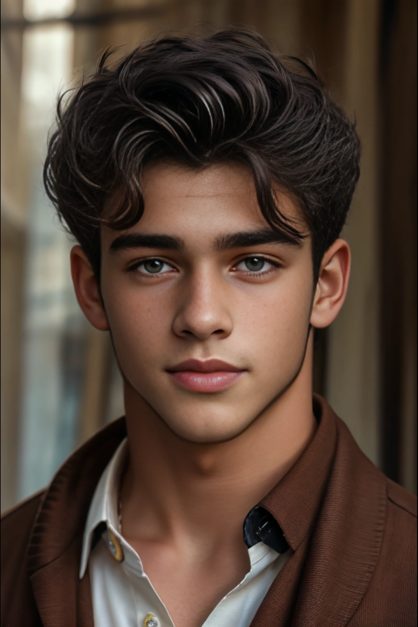 <lora:Aaron_Cohen_v1_GV:1>, black hair, brown eyes, handsome, nice clothes, portrait