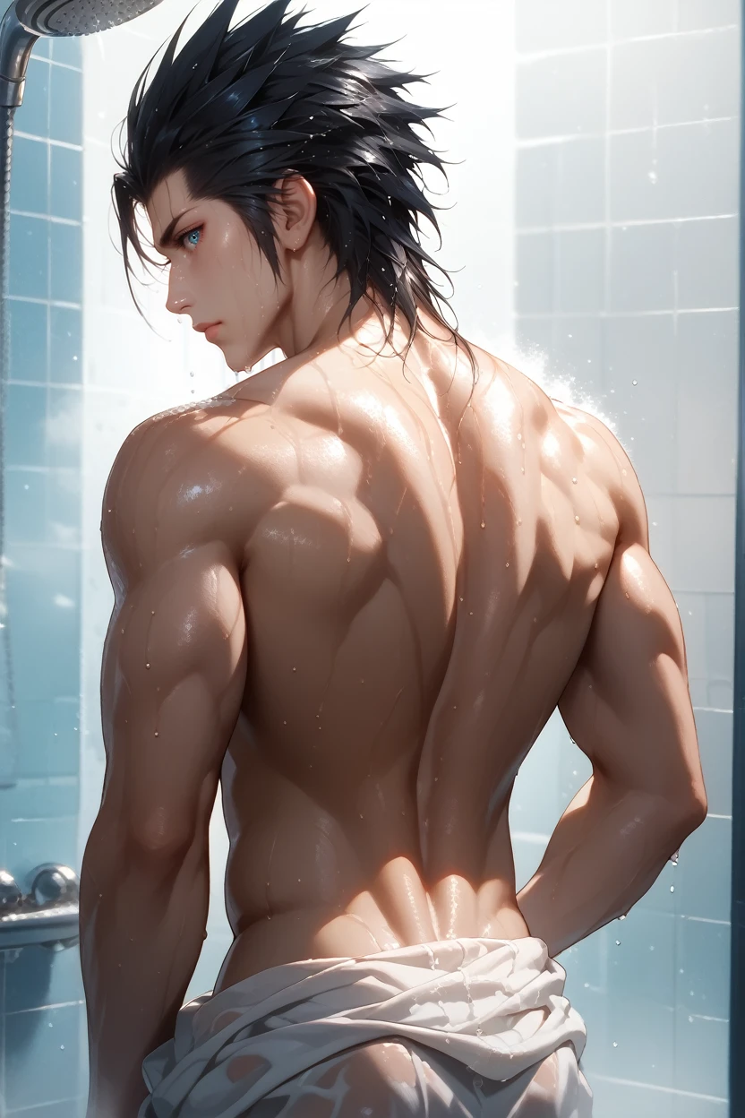 score_9, score_8_up, score_7_up,
<lora:FFZack:0.8>
FFZack, 1boy, black hair, spiked hair, blue eyes, looking at viewer, from behind, in the shower, wet skin