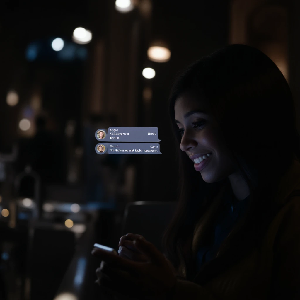Text message on screen bubble (cinematic style) XL + F1D