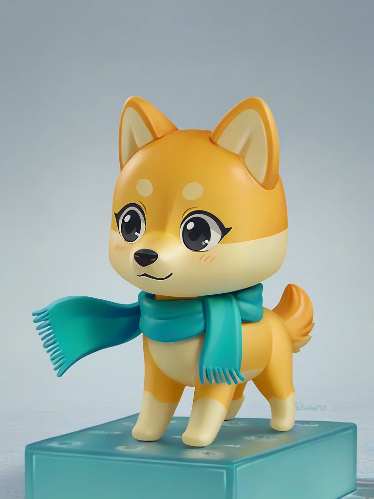 <lora:MEME_Doge-PONY:0.8> (kabosu), feral, green scarf, black eyes, shiba-inu, faux figurine, full body, platform, figure, chibi <lora:Nendoroid_pdxl_Incrs_v1:0.8>, score_9, score_8_up, score_7_up, score_6_up,