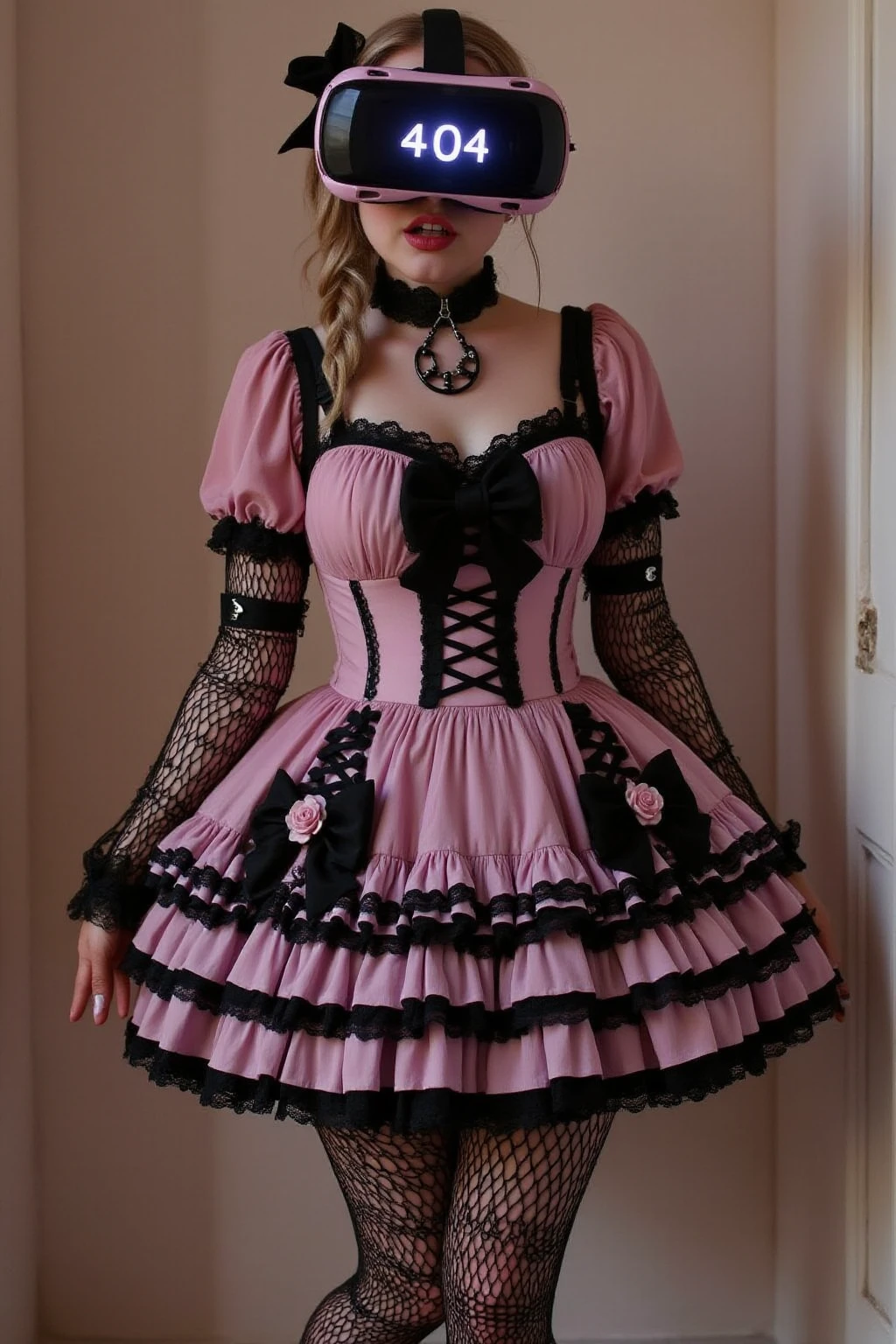 Pink Goth Dress