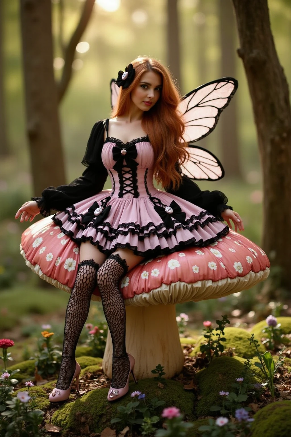 Pink Goth Dress