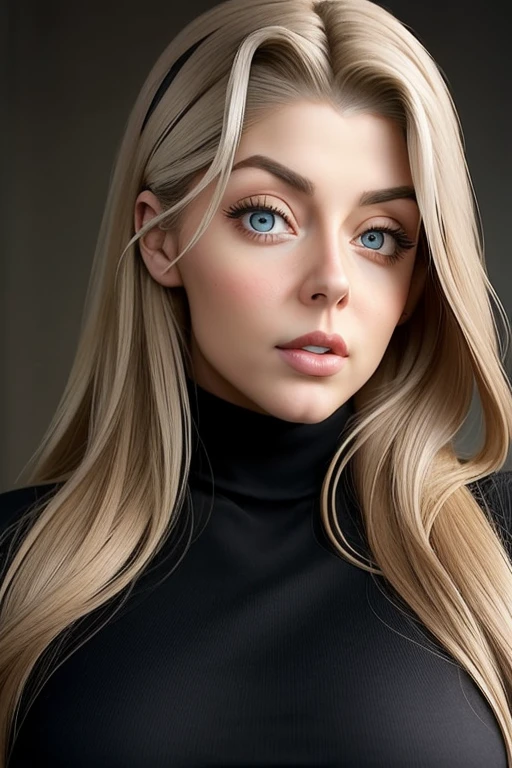 <lora:Mia_Sand:1> (facial portrait:1.25), realistic, facial, portrait photograph, missmiafit, classy, dress, turtleneck, covered