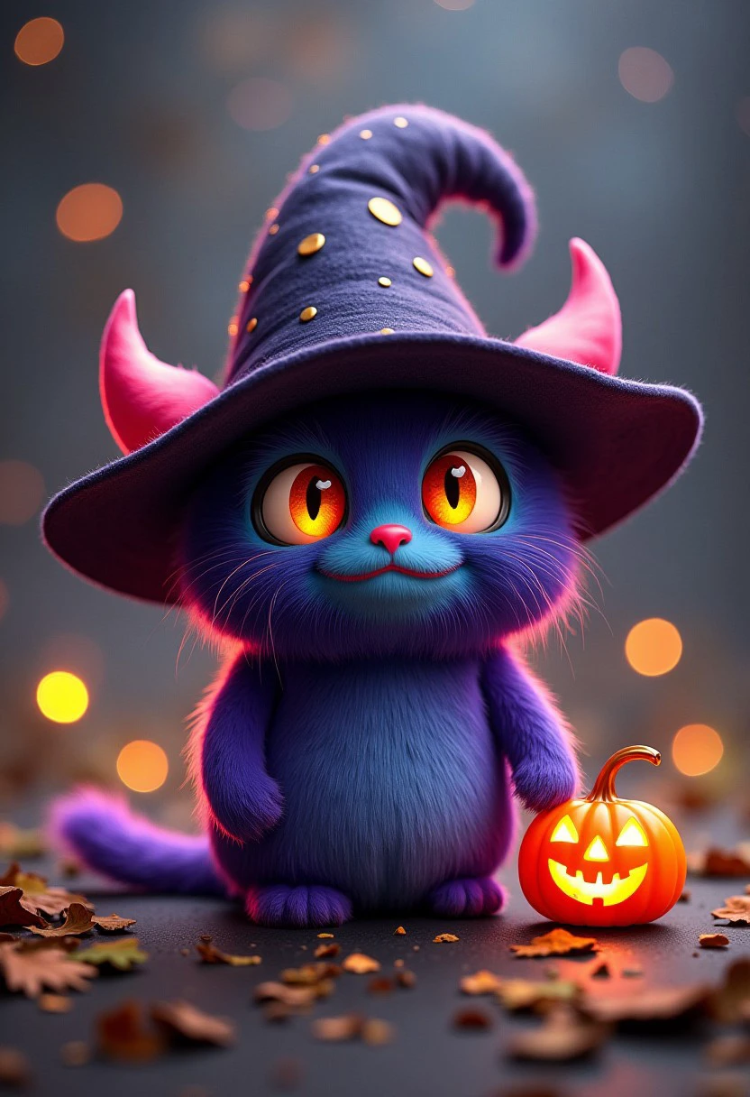 a cute witch monster