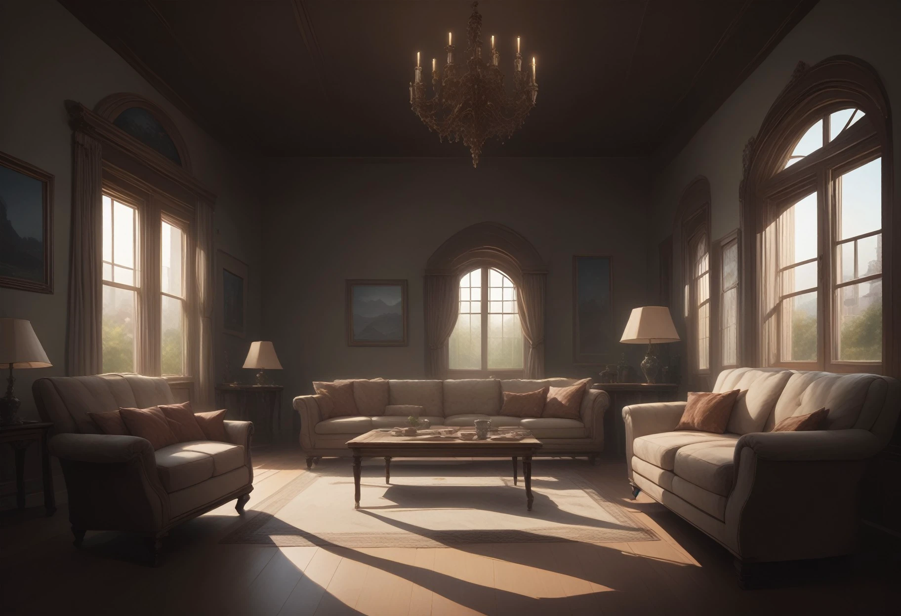 medmansion, living room, indoors, scenery, no humans, window, (night), clutter, detailed background, (dynamic angle), score_9, score_8_up, score_7_up, score_6_up, <lora:Medmansion-06:0.8>