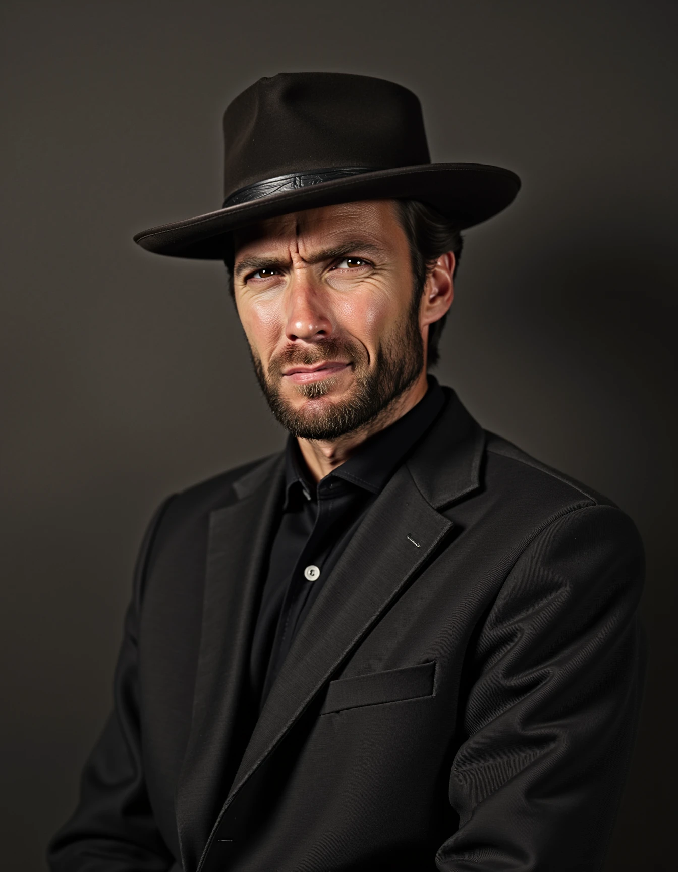 portrait of manwithnoname wearing a suit and a hat
<lora:manWithNoNameFlux:1>,