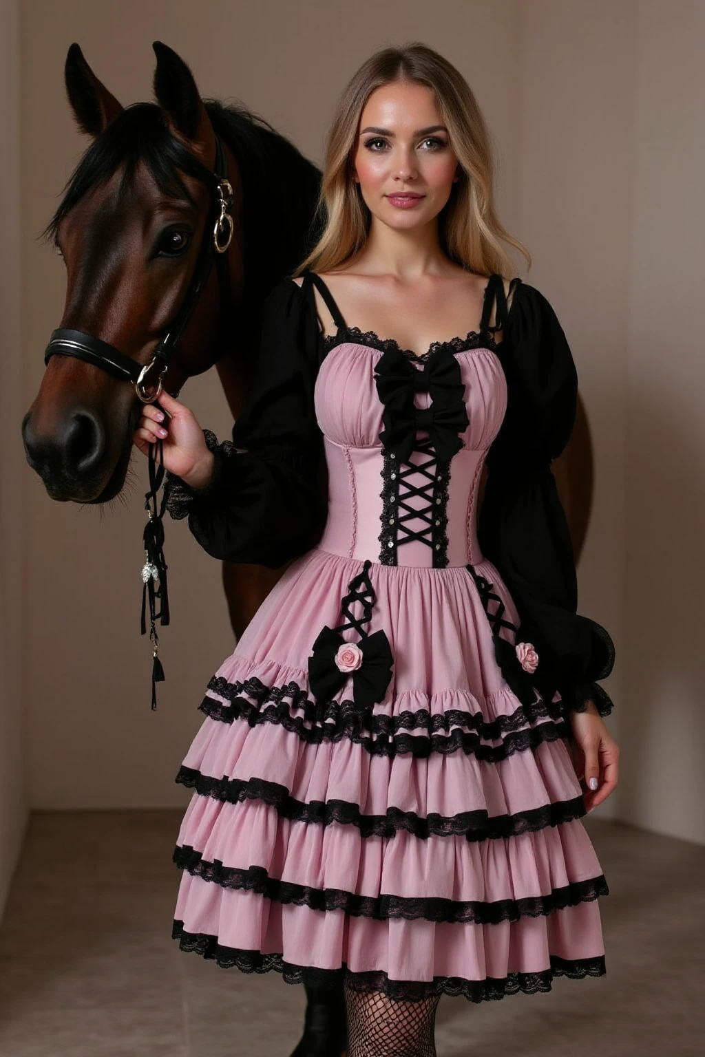 Pink Goth Dress