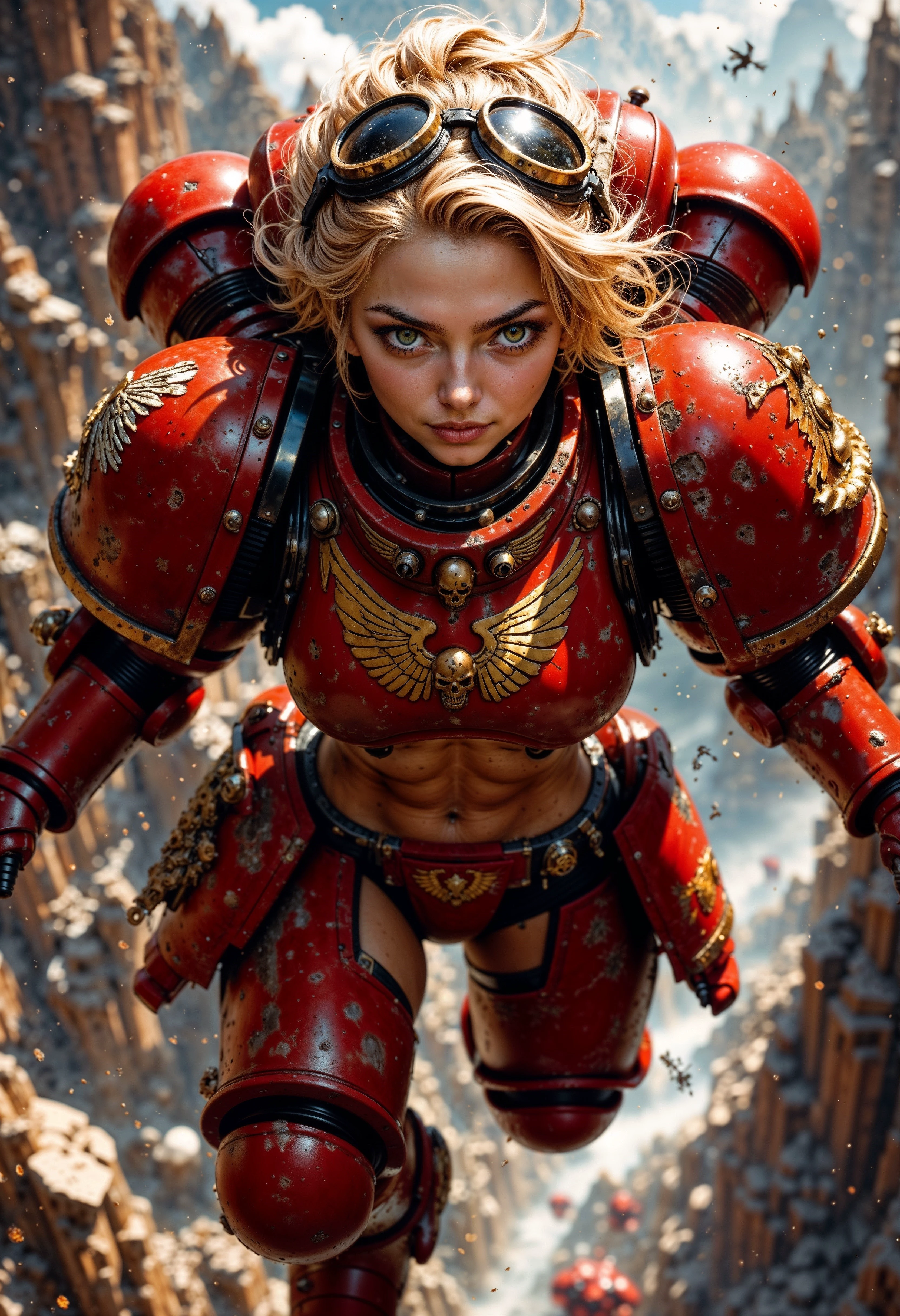 ((best quality)), ((masterpiece)), (detailed:1.3), mechanical power girl resting after a fight, sitting on the ground leaning back, powergirl, mechanical limbs, boob window, cape, red belt, ((bruise, dirty, torn clothes, revealing clothes, blood)), exhausted, busty, burning city background, defeated, destroyed city, dark setting, blond, blue eyes, white leotard, rampage, destruction, modern city, mechanical parts, semi mechanical, reelmech <lora:powergirl_768:0.8>, <lora:reelmech1v2:1.1> , <lora:more_details:0.3>, <lora:Supergirl:0.2>