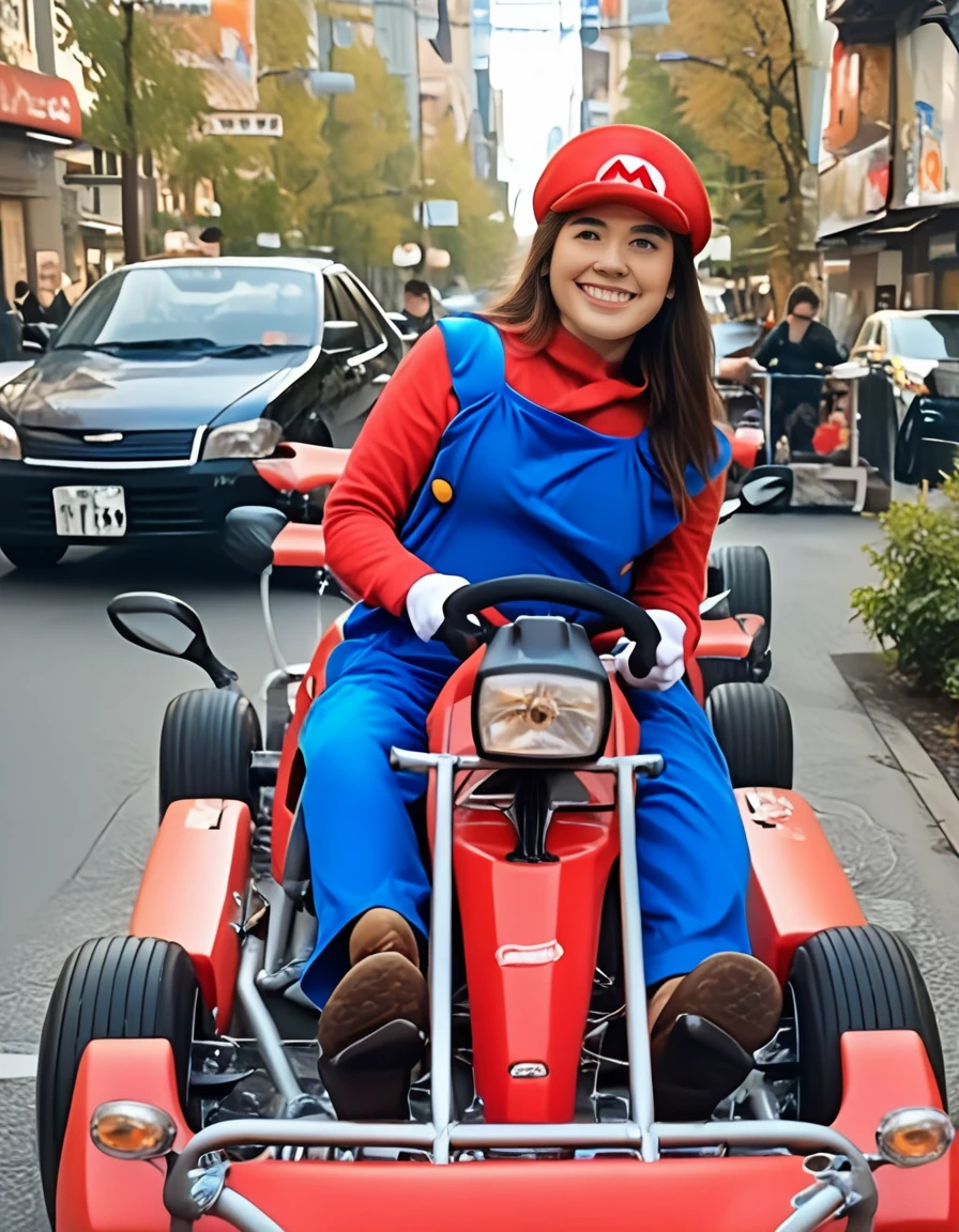 score_9, score_8_up, score_7_up, source_real, realistic, photorealistic, BREAK
StreetCart, mario, 1boy, male focus, realistic, ground vehicle, hat, solo, motor vehicle, brown hair, smile, luigi, cosplay, grin, overalls, facial hair, mustache, motorcycle, gloves, long hair, parody <lora:BDpony_StreetCart_V1-5376:1> <lora:detailed_notrigger:1> <lora:zy_Detailed_Backgrounds_v1:1>