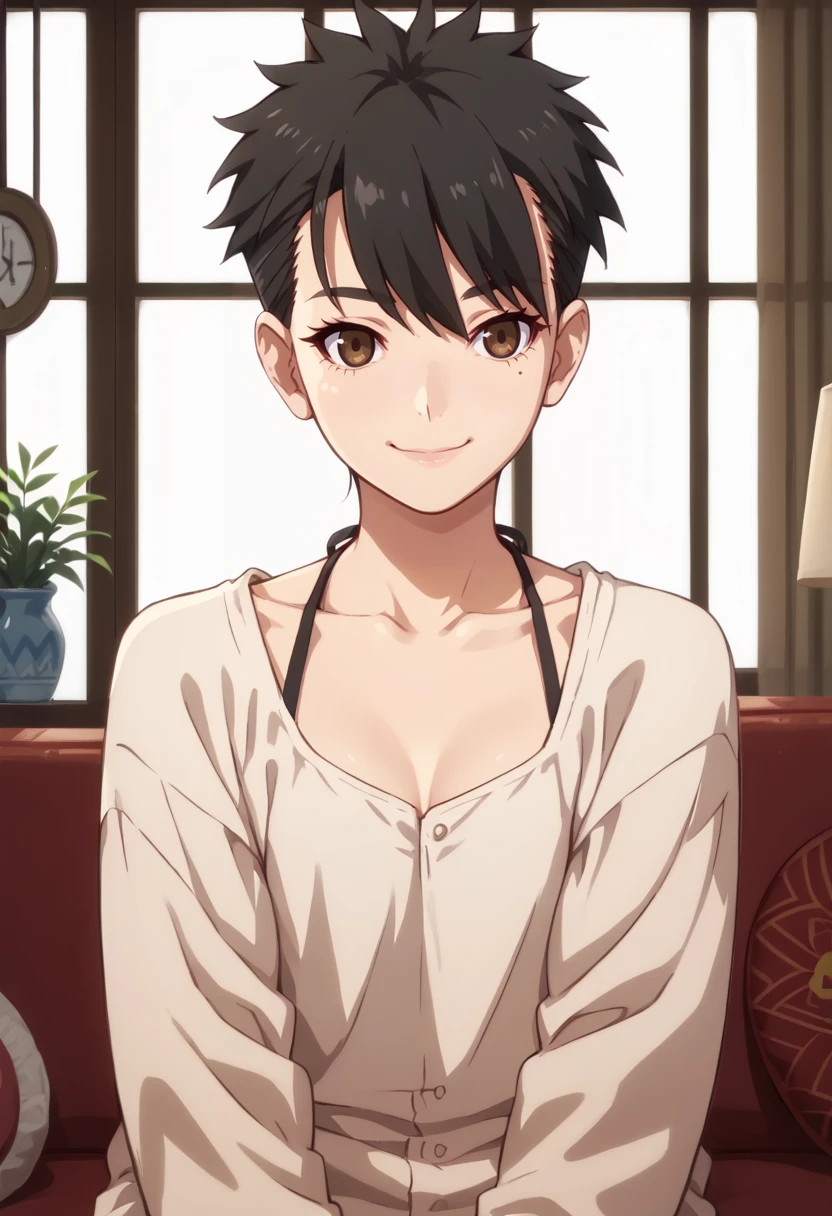 score_9, score_8_up,
1girl, <lora:ReikaMayoko_OffSeason_PDXL:0.9>, reikamayoko, mole under eye, brown eyes, short hair, black hair,
halterneck,
slight smile,
indoors