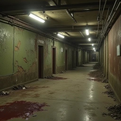 cpollabandbuilding, cpollabbdbsd, basement, basement area, underground, dunegon, indoor ,abandoned building, liminal, liminal space, olive green, filthy, damaged, crap, waste, wasted, blood, broken stuff, horror, depressing, death and decay