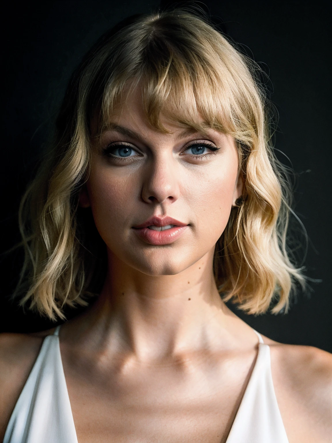 taylorswift, blonde, portrait, <lora:taylorswift:1>