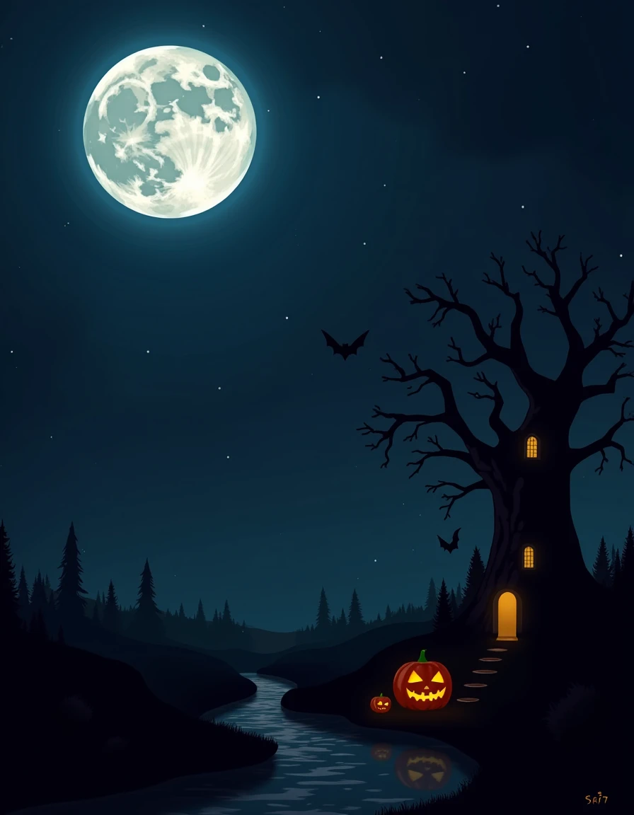 halloween,Moonlight,<lora:halloween>,