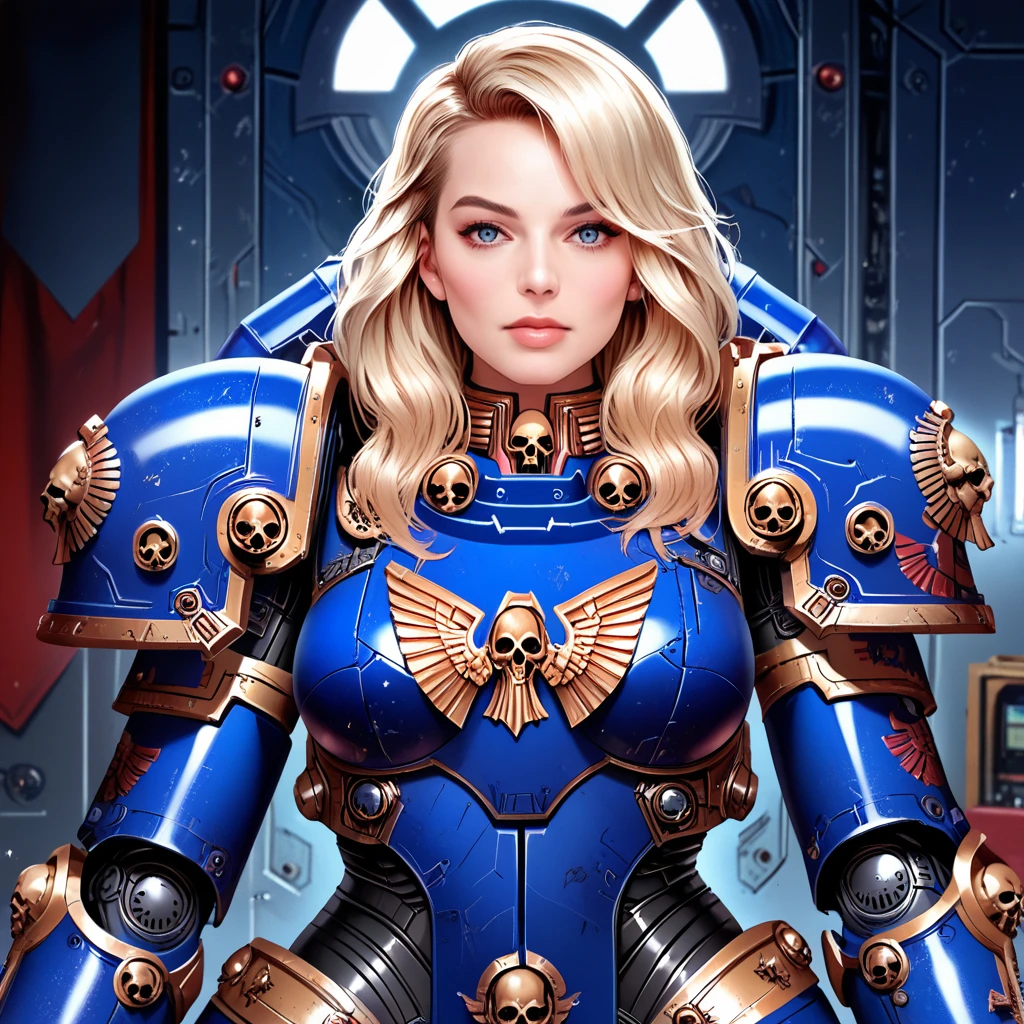 score_9, score_8_up, score_7_up, source_anime, professional photograph of Margot woman, slender, long hair, in a sci-fi spaceship, dark colored walls, windows showing space, consoles, she's in the bridge, control room, looking at the viewer, cyberpunk style, warhammer 40k<lora:Margot Robbie 2013-2015 Pony:0.9> <lora:xl_more_art-full_v1add-detail:0.2> <lora:RMSDXL_EnhanceDetails:0.2> <lora:ral-fntsyrlms-sdxl:0.25> ral-fntsyrlms  <lora:UltraM40k:0.9> ultram40k, power armor, shoulderplates, wavy hair, imperial parchment on armor,