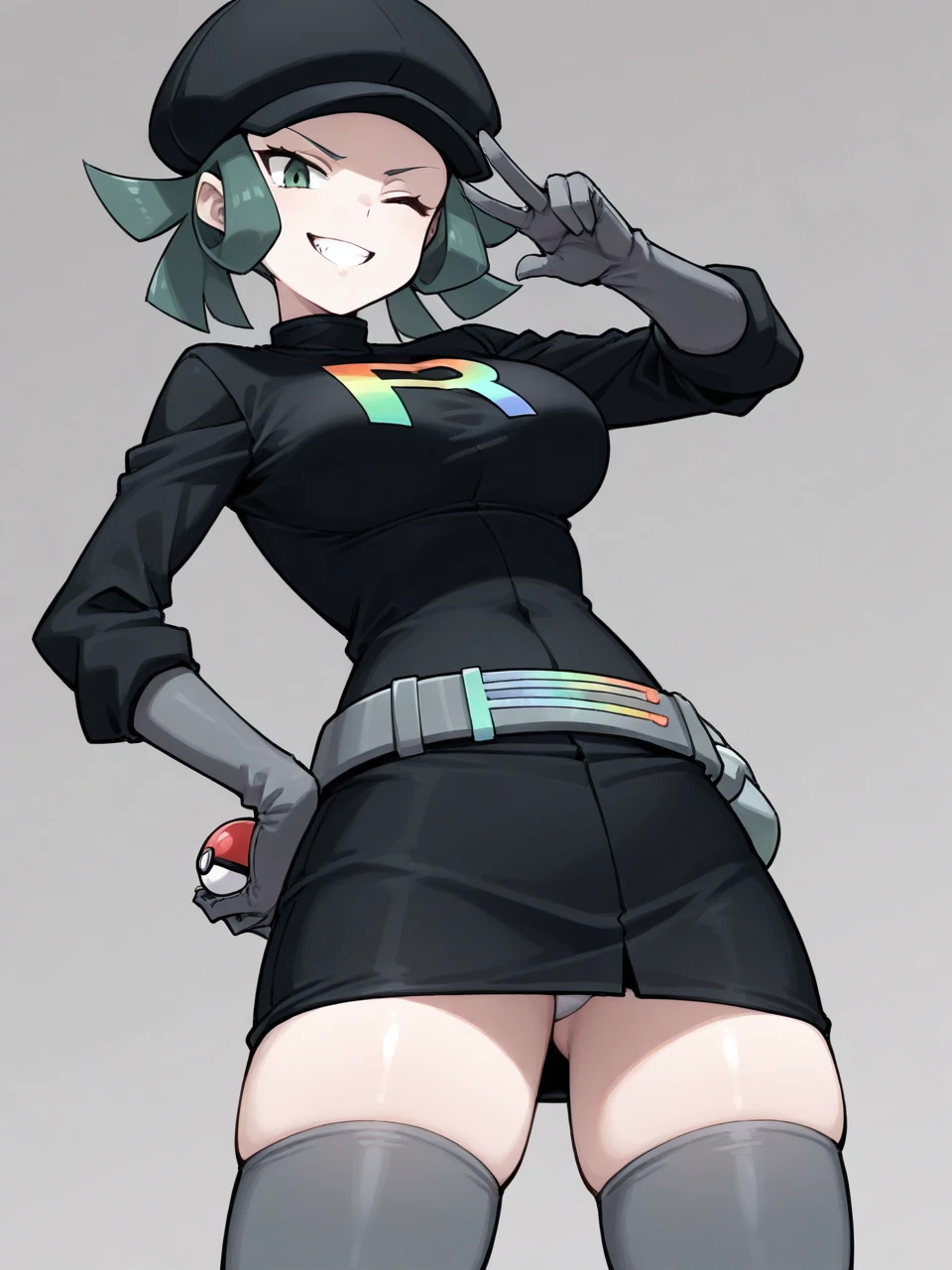 【Illustrious-XL v0.1】Team Rainbow Rocket Grunt レインボーロケット団したっぱ♀ / Pokemon ポケモンUSUM v0.1